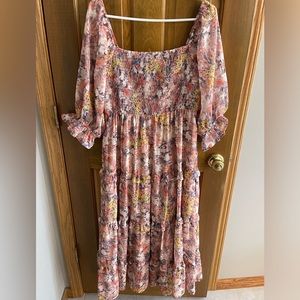 Bump-friendly floral maxi